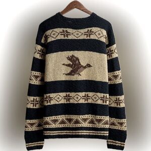 Polo Sport 1999 Vintage RL67  Hand-knit Mallard Duck Sweater